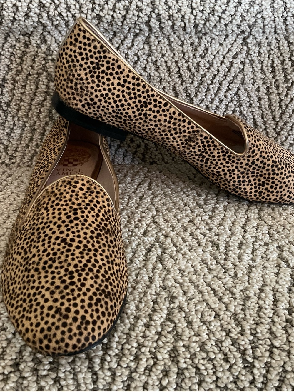 Vince Camuto Animal Print Loafer Ballet Flats